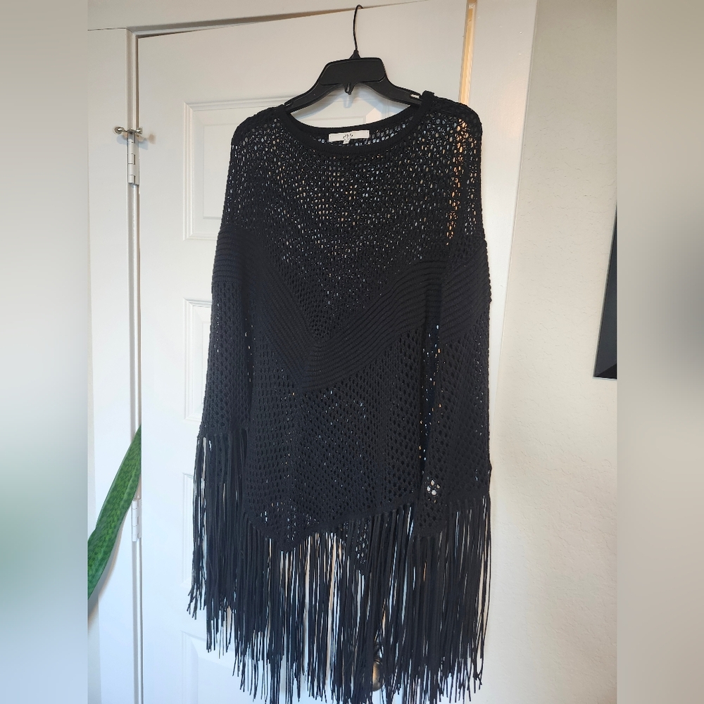 Fringed Black  Pancho